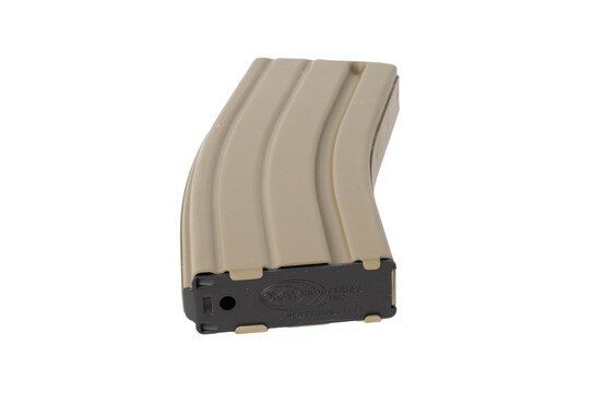 Okay Industries SureFeed 5.56 AR-15 30 Round Magazine 5.56 in FDE has an aluminum floor plate